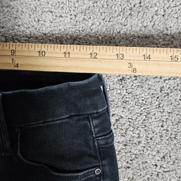 Mother High Waisted Looker Ankle Jeans Women 24x26 Black Bird Wash Super Skinny - Picture 8 of 11